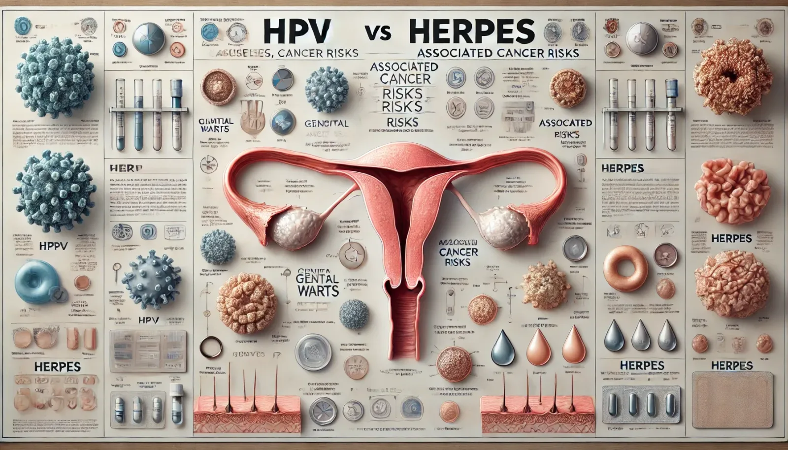 تفاوت HPV و هرپس چیست؟